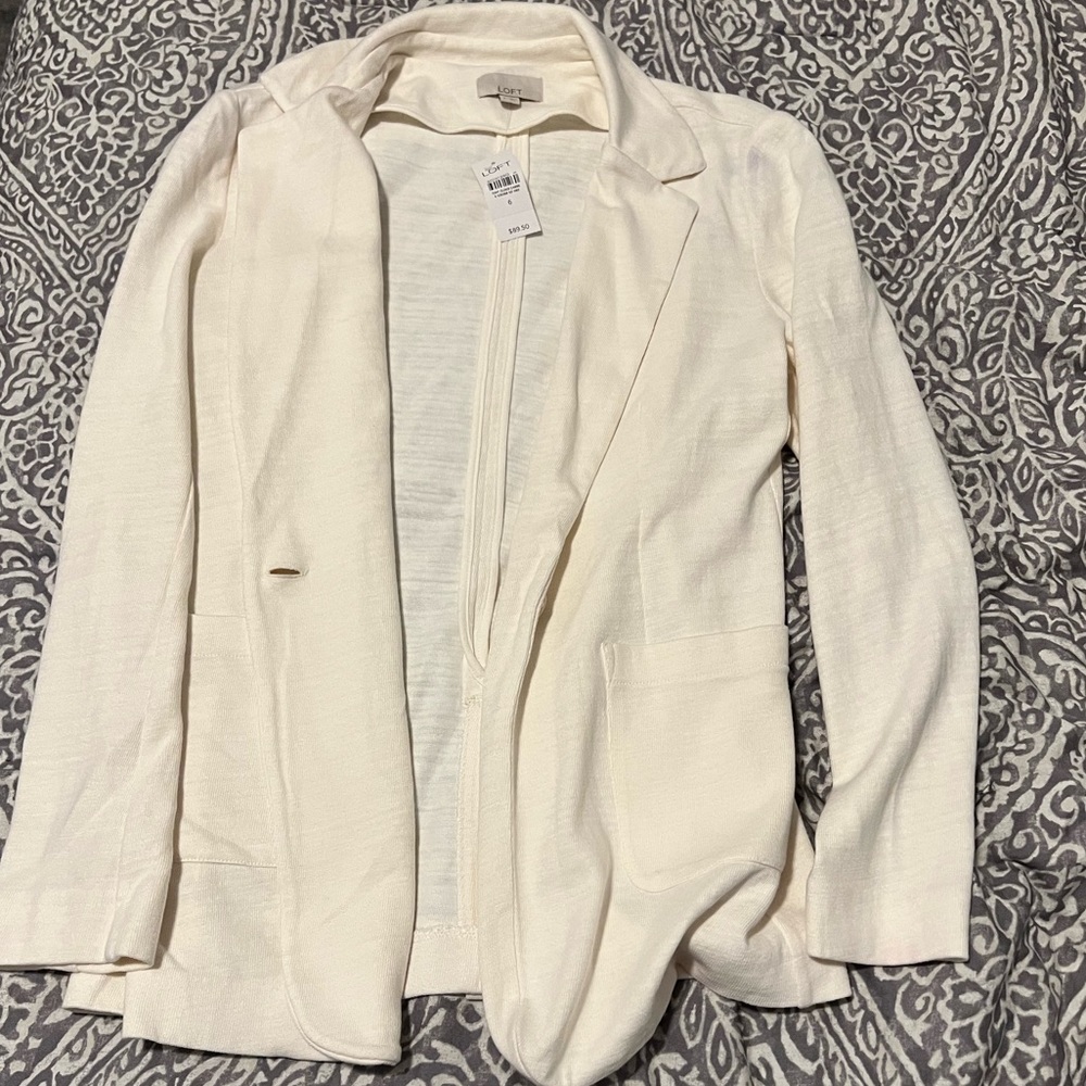 Loft white blazer